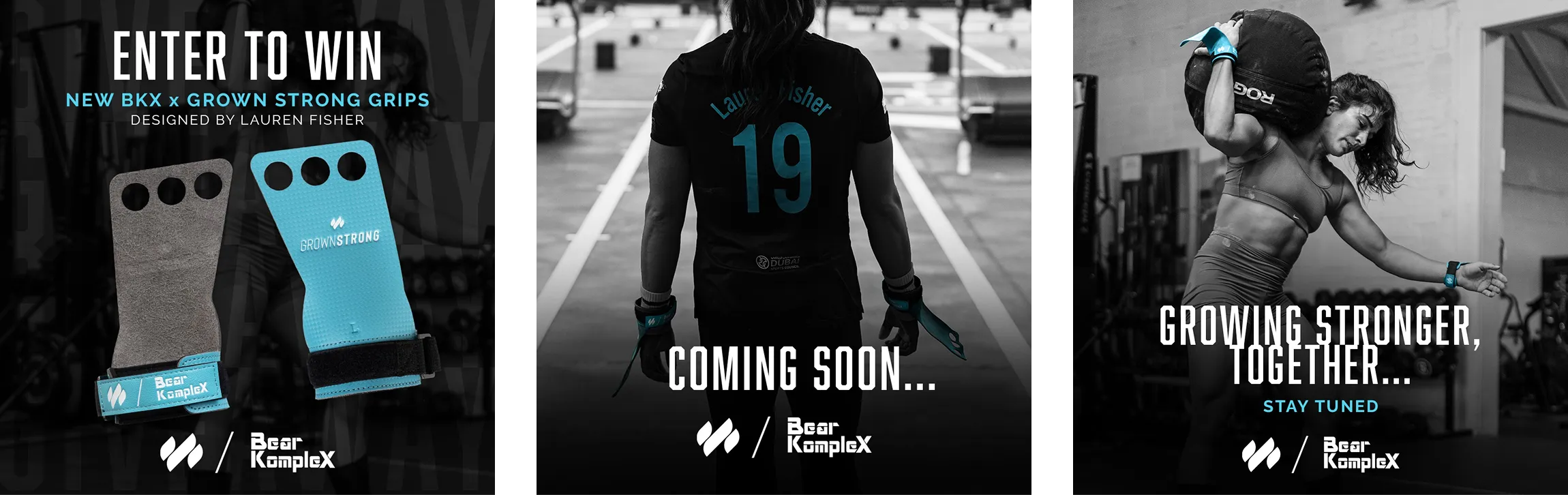 Bear KompleX grip launch teasers with an athlete collaboration